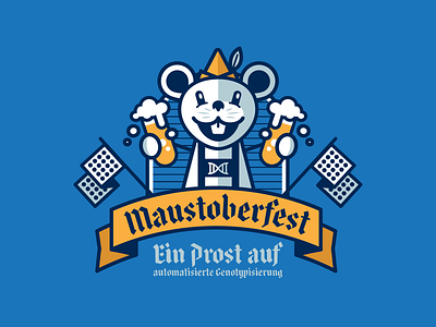 Maustoberfest #2 art direction beaker beer design genotyping german illustration mouse oktoberfest