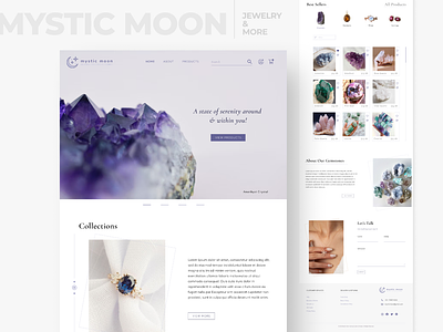 Mystic Moon - Jewelry Landing Page