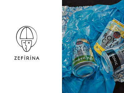 Zefirina Art Gallery Logo art gallery branding logo