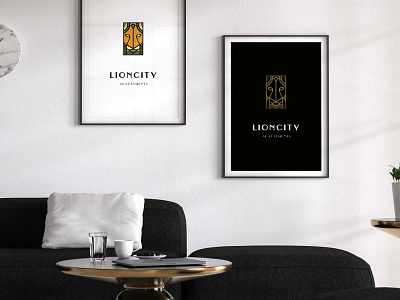 Lion City Posters brand branding design logo poster rental