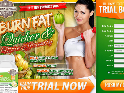 Fat Burner Landing Page 2 burn fat call to action landing page landing pages