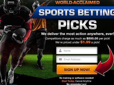 Sports Betting Landing Page