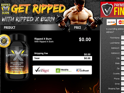 Muscle Web Form food supplement muscle builder order form web form