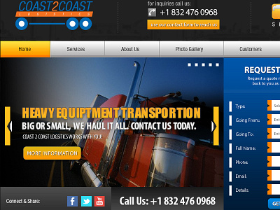 Equipment Transportation Website