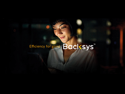 Backsys Efficiency for good app branding efficiency energy logo minimal plataform