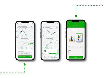 Transportation delivery service UX Case study design android app behance portfolio design app figma deisgn ios app ui design ux case study