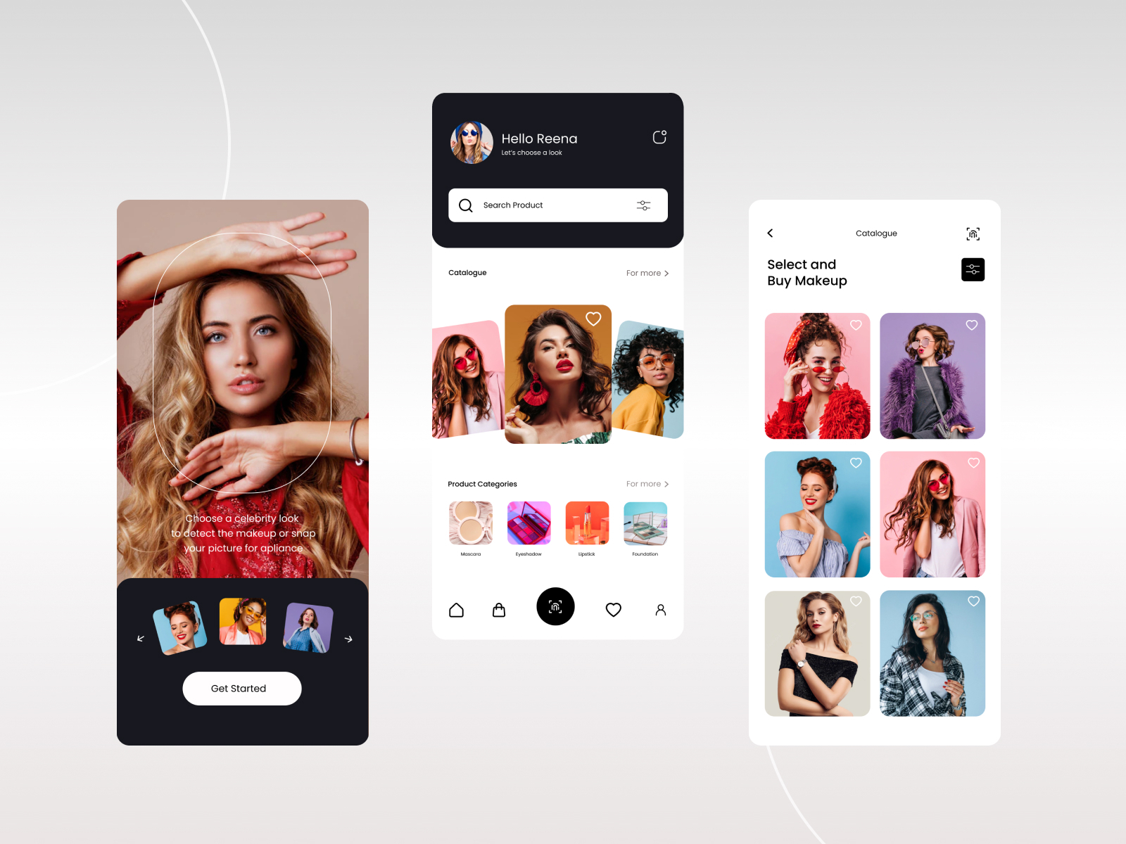 Fashion Makeup Screen Design by Ahmed Saqi on Dribbble