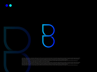 B latter logo, mordern logo