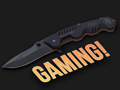 Gaming Knife_1 3d 3dsmax b3d c4d csgo gaming knife maya substance painter