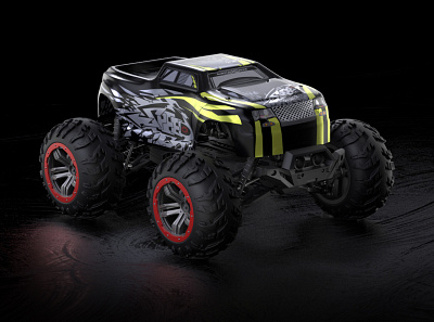 RC Truck #1 Raptor 3d arnold c4d monster product racing racing car raptor rc truck wheel