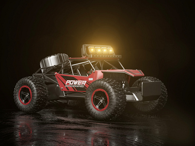 RC Truck #2 Explorer c4d car explorer explorers lights racing render truck