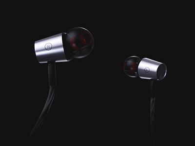 Debock Earphones - 1 3d advertising airpods c4d debock earphones headphones product design