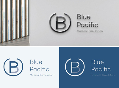 Blue Pacific, Logo brand design brand identity branding dental dental branding dental logo design graphic design logo logo design medical simulation vector