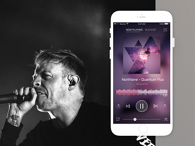 Music Player app architects design metal mobile music music app music player ui