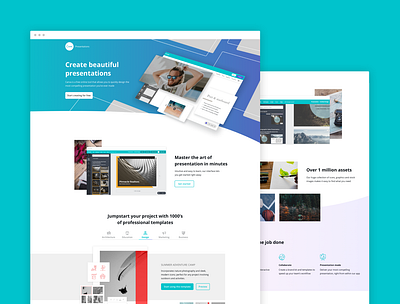 Canva - Product landing page australia canva content writing icons illustrations interaction landing page landing page ui onepage presentations ux ux writing