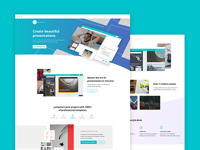 Canva - Product landing page