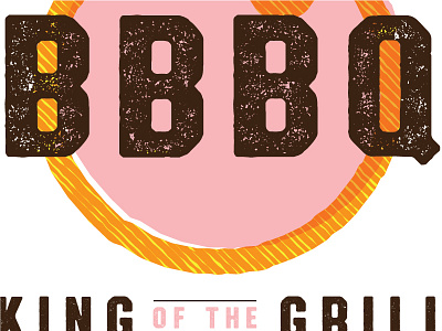 BBBQ barbeque bbq branding grill grit logo packaging pattern texture type