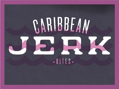 Flavor bites branding caribbean food food packaging jerk chicken packaging pattern type