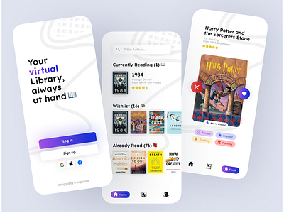 Simple iOS Book App app book clean design figma graphic design ios ui