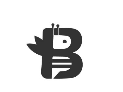 Bee Monogram b bee branding character cretive cute design illustration insect logo logo design minimal monogram simple