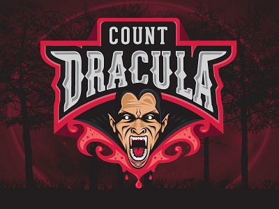 Count Dracula angry blood creative dracula esports evil goth mad simple sport vampire