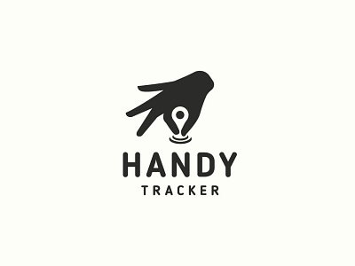 Handy Tracker creative gps gps tracker hand handy icon minimal negative space negativespace