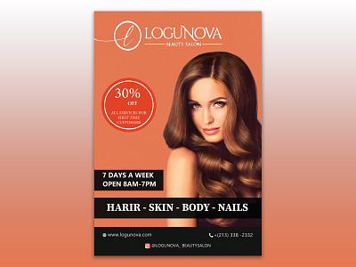 Beauty Salon Flyer advertisement beauty beauty design beauty flyer beauty products branding cosmetic template design concept flayer design glamour graphic design makeup design makeup flyer print templates printing flyer products flyer professional flyer style