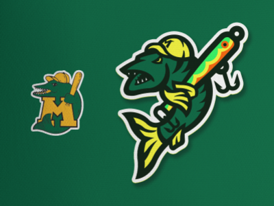 Madison Muskies Re-Spawned baseball branding fish muskellunge muskie muskies sports