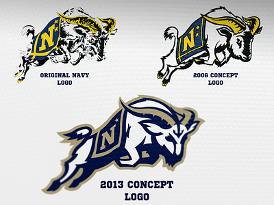 Navy Midshipmen Then and Now logo midshipmen naval navy ncaa ram sports