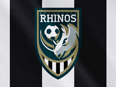 Rochester Rhinos Redo crest logo soccer sports usl pro