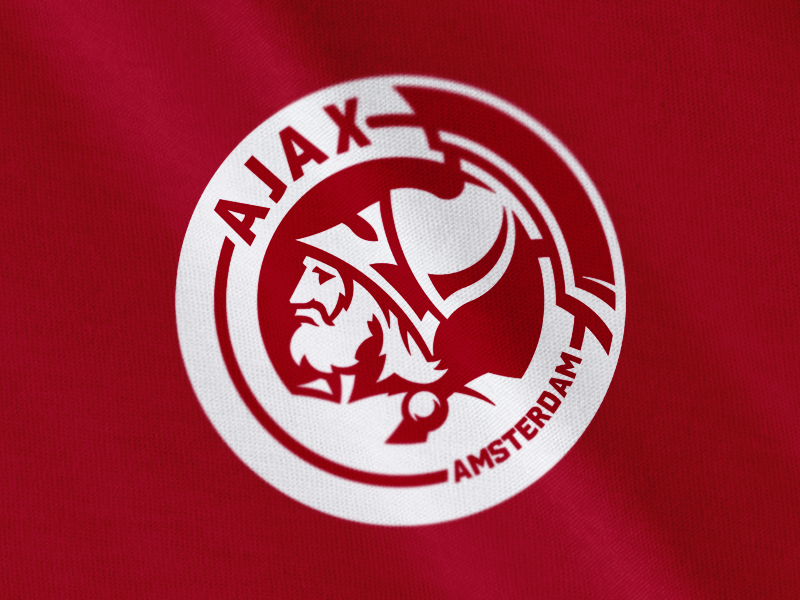 Ajax on red by Mark Crosby on Dribbble