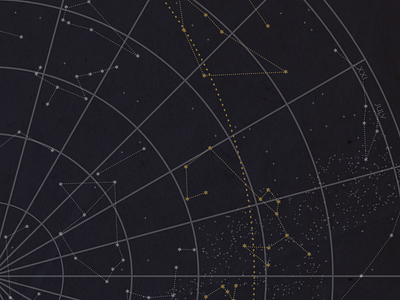 Celestial Planisphere constellations map zodiac