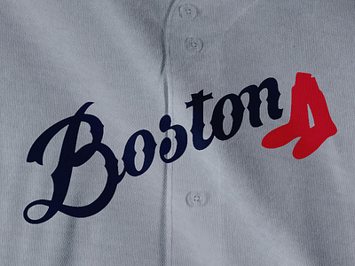 Boston Script With Sox baseball logo mlb sports