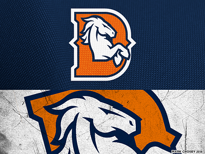 Denver Broncos broncs concept football logo nfl sports