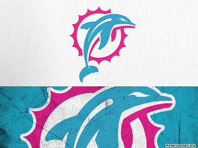 Miami Dolphins Uniform Miami Vice Concept by Dan Blessing