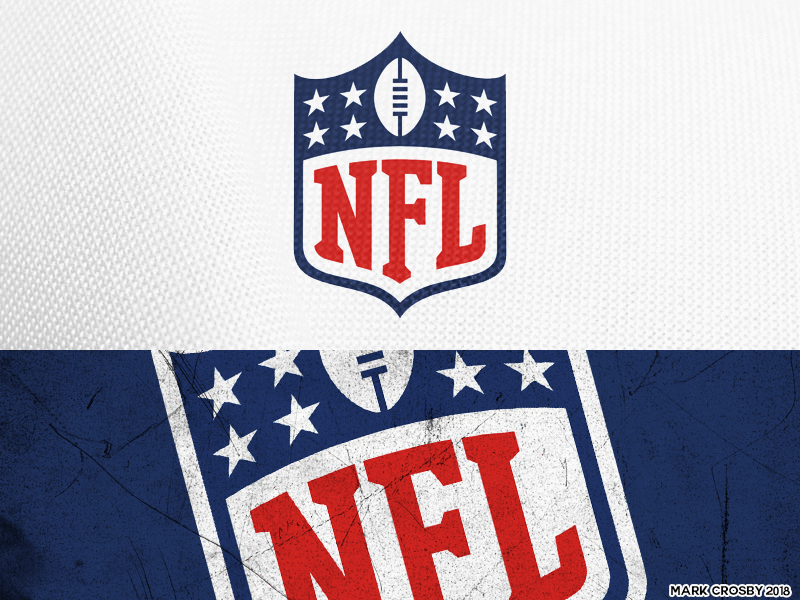 NFL Redesign - All 32 GIF brand football league logos sports