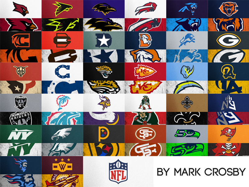 Mark Crosby Projects Nfl Concept Logos Dribbble