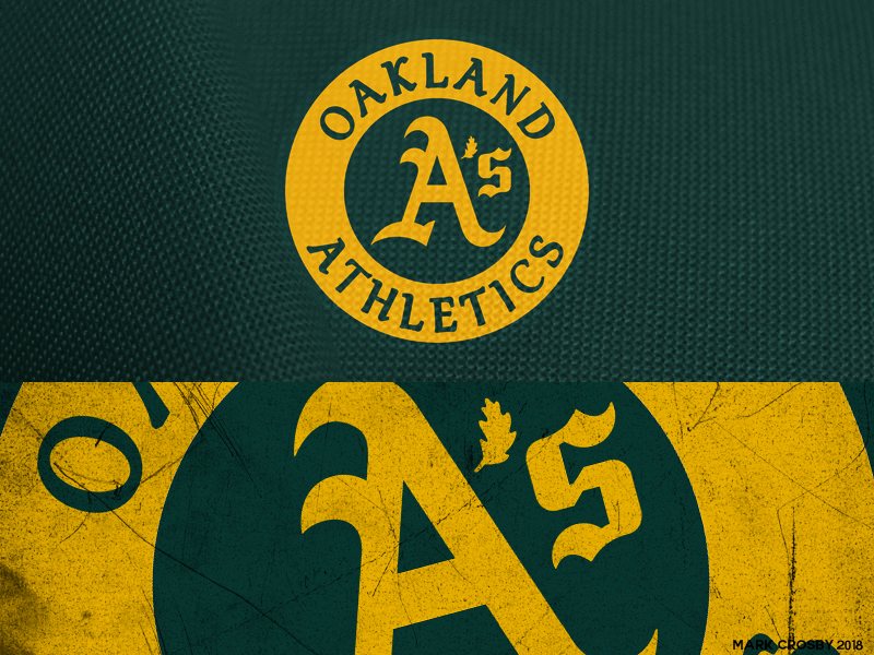 Oakland A's GIF american league logo mlb rebrand sports