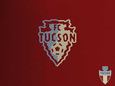FC Tucson concept arizona arrowhead crest football league one logo soccer sports usl