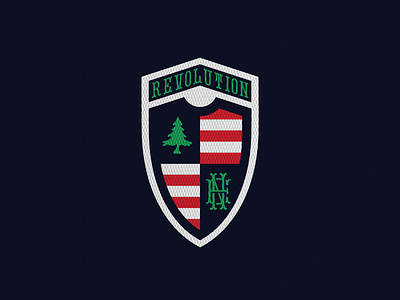 New England Revolution boston concept crest football logo ml mls new england soccer sports