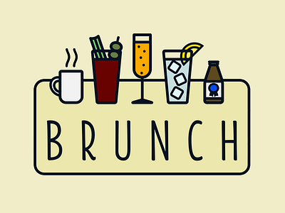 Brunch beer bloody mary brunch coffee mimosa shorty