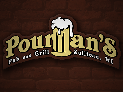 Pourman's Pub & Grill beer logo pub restaurant