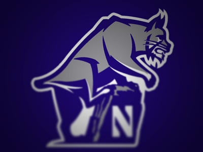 Northwestern Wildcats Logo big 10 branding football logo ncaa northwestern nw sports wildcats