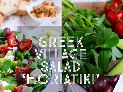 TRADITIONAL GREEK VILLAGE SALAD in the USA