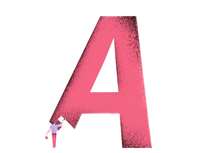 A 36daysoftype a adobe illustrator adobe photoshop alphabet coffee graphic design graphic designer illustration illustrator pink texture