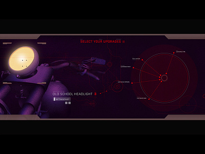 Adobe XD T2 Playoff adobe xd motorbike purple red terminator ui ux
