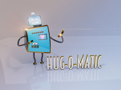 Hug-O-Matic 3d 3ds max art derek hug render robot