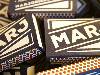 Screenprinted Matchbox Business Cards business cards handmade marj marjoriecoendesign matchbooks matchboxes screenprint strikers