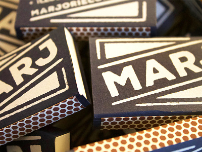 Screenprinted Matchbox Business Cards