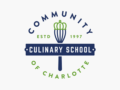 Community Culinary School of Charlotte (proposed) branding design logo